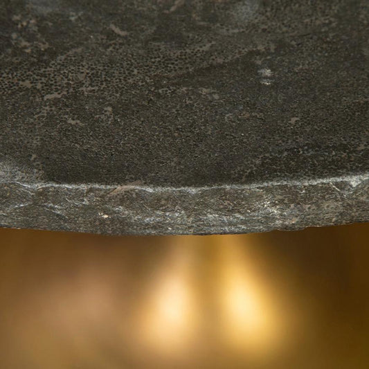 Piccolo Bluestone Topped Round Dining Table-Dining Tables-Furniture Classics-LOOMLAN