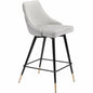 Piccolo Counter Chair Gray - LOOMLAN - Zuo Modern - Counter Stools