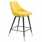 Piccolo Counter Chair Yellow - LOOMLAN - Zuo Modern - Counter Stools