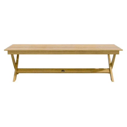 Picnic 3-Person Teak Outdoor Bench-Outdoor Benches-HiTeak-LOOMLAN