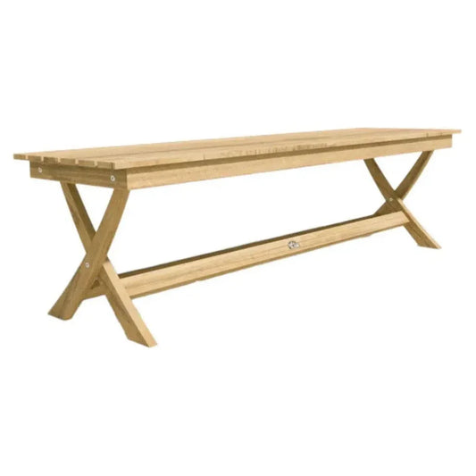 Picnic 3-Person Teak Outdoor Bench-Outdoor Benches-HiTeak-LOOMLAN