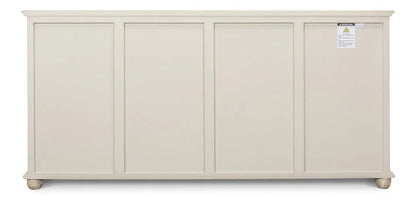 Pie Crust Four Door Wood Sideboard - LOOMLAN - Sarreid - Sideboards