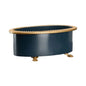 Pie Crust Oval Navy Cachepot - LOOMLAN - Chelsea House - Planters