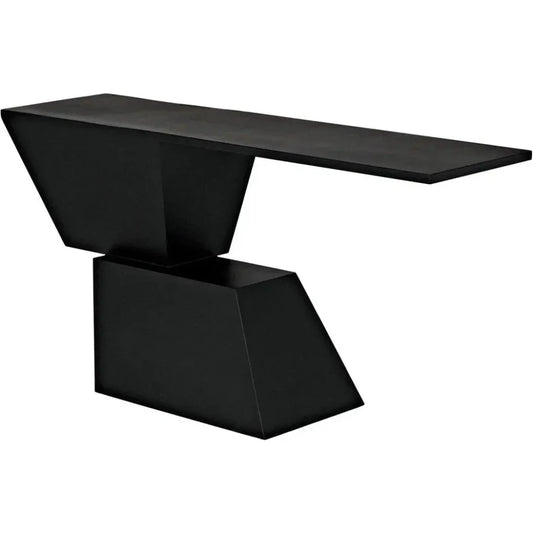 Pieta Console, Black Steel - LOOMLAN - Noir - Console Tables