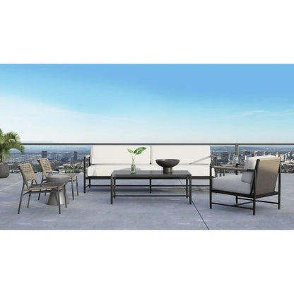Pietra Sunbrella Modern Outdoor Loveseat - LOOMLAN - Sunset West - Outdoor Sofas & Loveseats