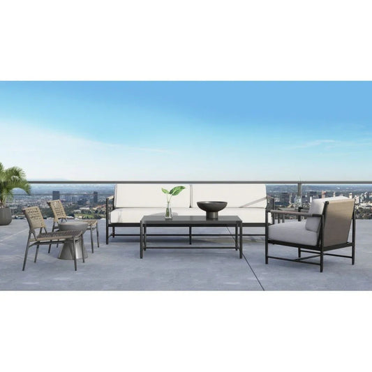 Pietra Sunbrella Modern Outdoor Loveseat - LOOMLAN - Sunset West - Outdoor Sofas & Loveseats