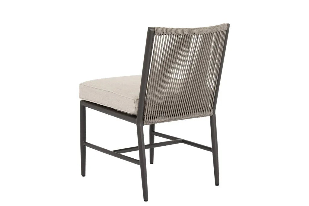 Pietra Sunbrella Outdoor Dining Chair 2PC-Outdoor Dining Chairs-Sunset West-LOOMLAN