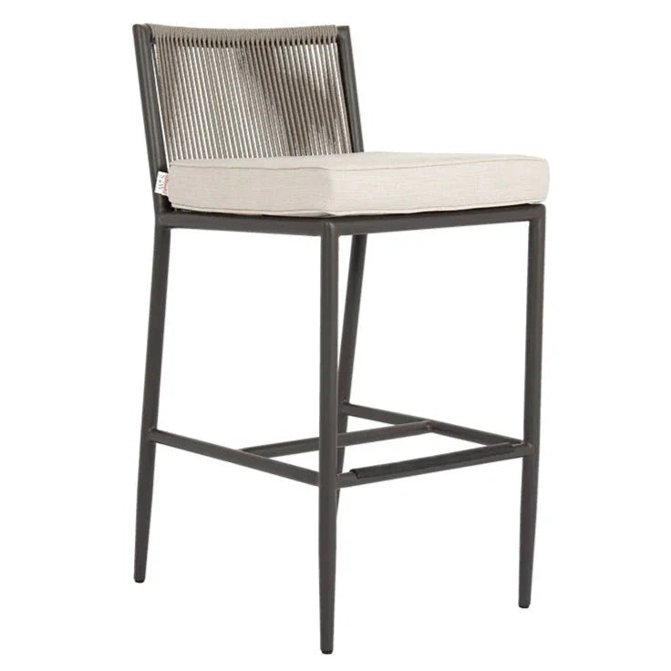 Pietra Weather-Resistant Patio Counter Stool-Outdoor Counter Stools-Sunset West-Echo Ash-LOOMLAN