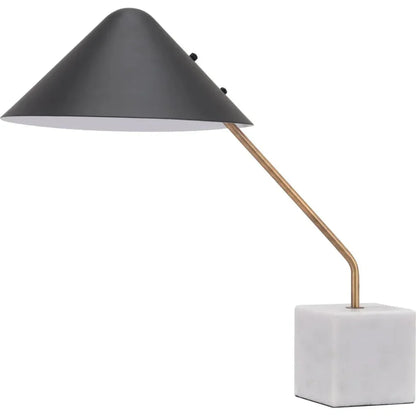 Pike Table Lamp Black & White - LOOMLAN - Zuo Modern - Table Lamps
