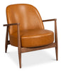 Pindar Traditional Leather Armchair - LOOMLAN - Sarreid - Club Chairs