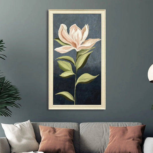 Pink Magnolia Flora Wood Framed Wall Art