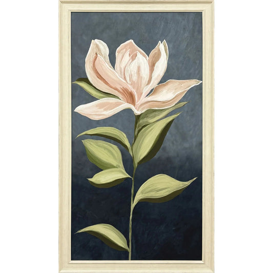 Pink Magnolia Flora Wood Framed Wall Art