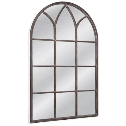 Pinole Weathered Brown Vertical Floor Mirror-Floor Mirrors-Bassett Mirror-LOOMLAN