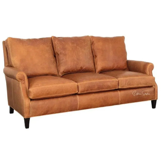Pioneer Perfection - Frontier Chic Custom Leather Couch - LOOMLAN - Uptown Sebastian - Sofas & Loveseats