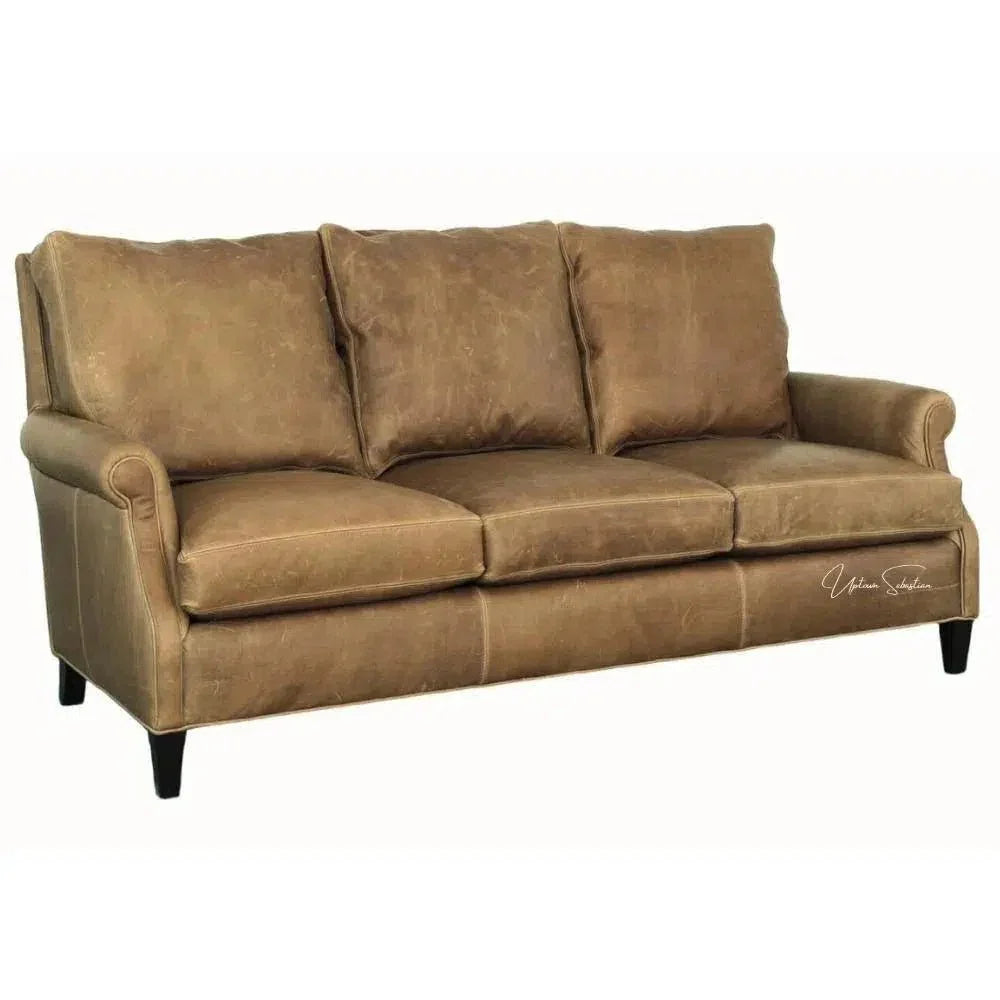 Pioneer Perfection - Frontier Chic Custom Leather Couch - LOOMLAN - Uptown Sebastian - Sofas & Loveseats