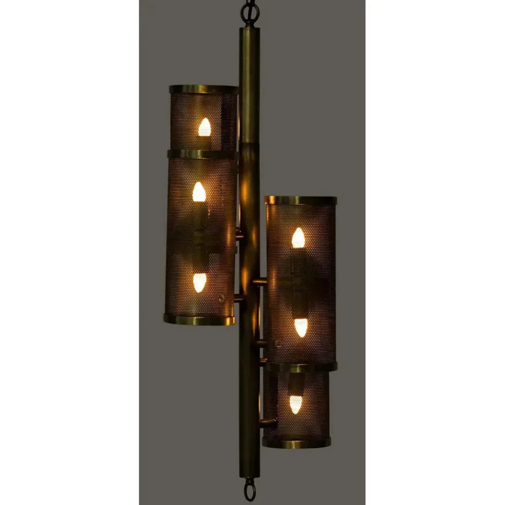 Pisa Metal Pendant With Brass Finish - LOOMLAN - Noir - Pendants