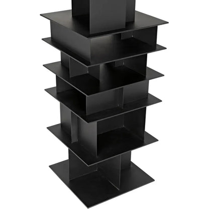 Pisa Shelf, Black Steel-Etageres-Noir-LOOMLAN