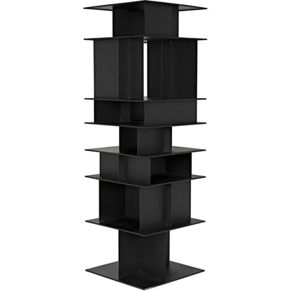 Pisa Shelf, Black Steel-Etageres-Noir-LOOMLAN
