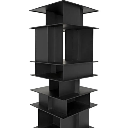 Pisa Shelf, Black Steel-Etageres-Noir-LOOMLAN