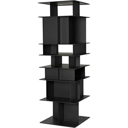 Pisa Shelf, Black Steel-Etageres-Noir-LOOMLAN