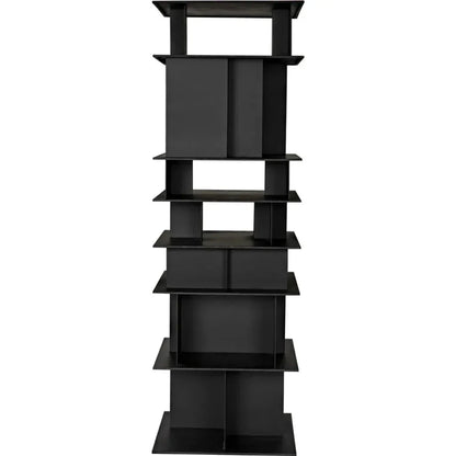 Pisa Shelf, Black Steel-Etageres-Noir-LOOMLAN