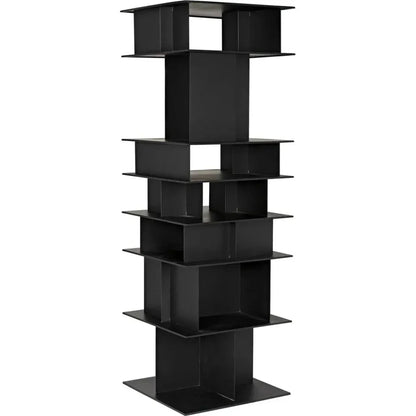 Pisa Shelf, Black Steel-Etageres-Noir-LOOMLAN