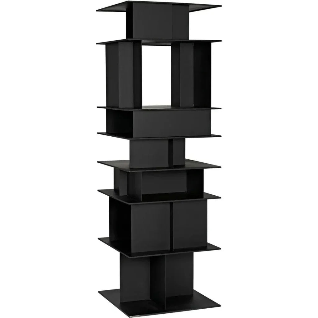 Pisa Shelf, Black Steel-Etageres-Noir-LOOMLAN