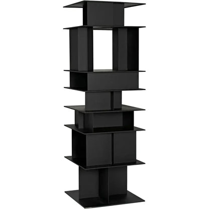 Pisa Shelf, Black Steel-Etageres-Noir-LOOMLAN