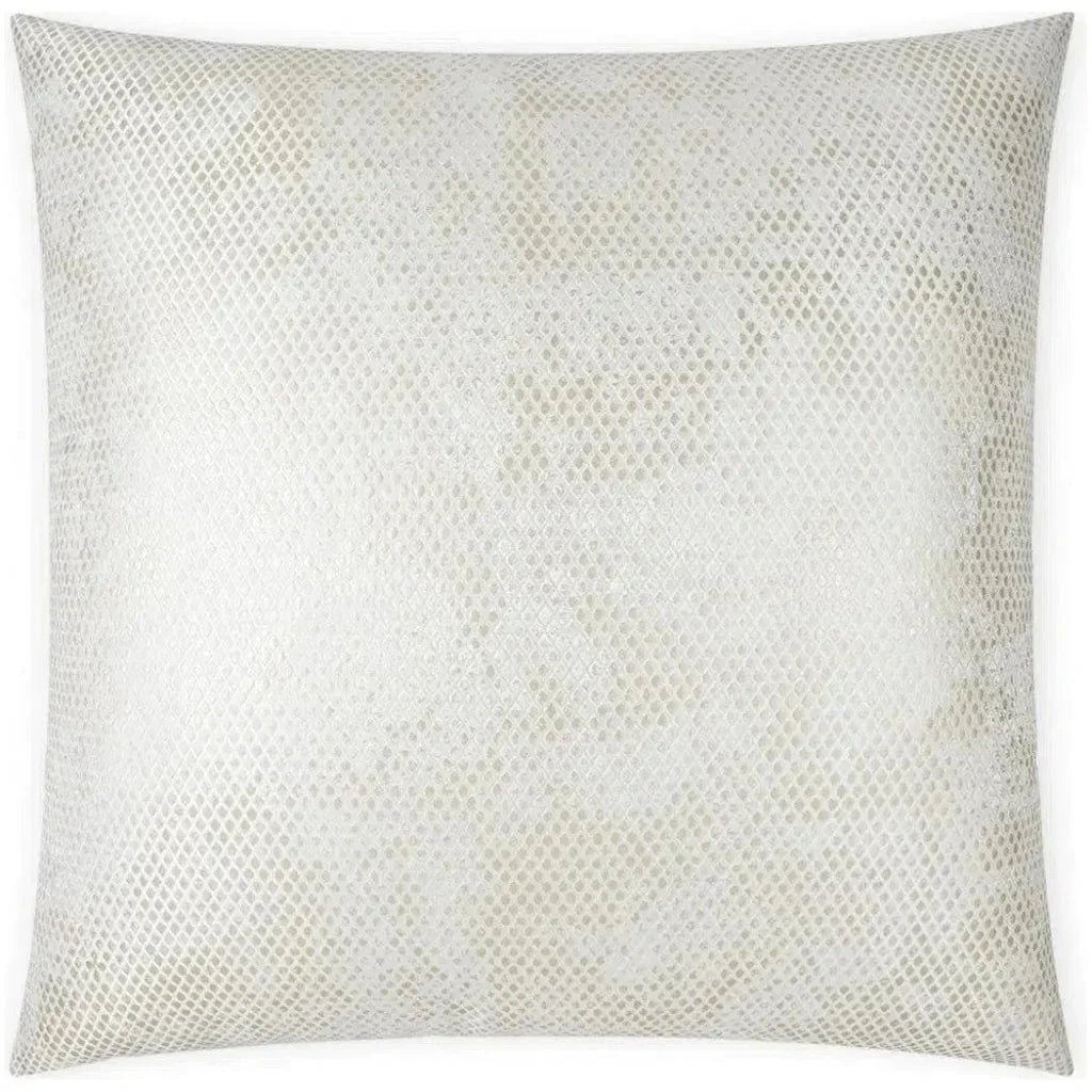 Pitone Animal Glam Gold White Large Throw Pillow Insert - LOOMLAN - D.V. Kap - Throw Pillows
