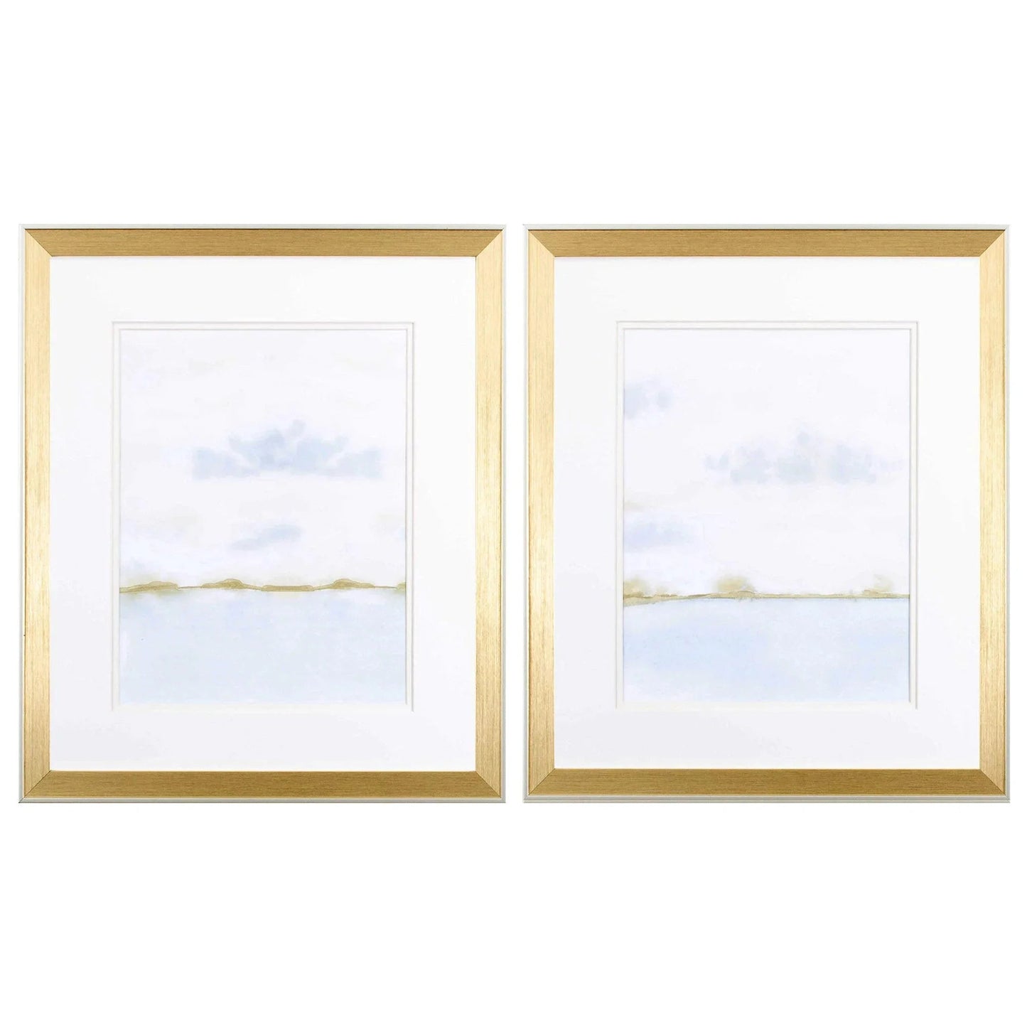 Placid Waters Blue Framed Wall Art 2PC