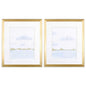 Placid Waters Blue Framed Wall Art 2PC