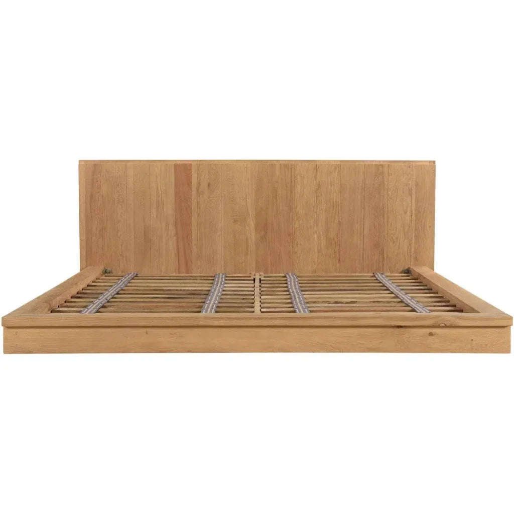 Plank Natural Wood King Bed - LOOMLAN - Moe's Home - Beds