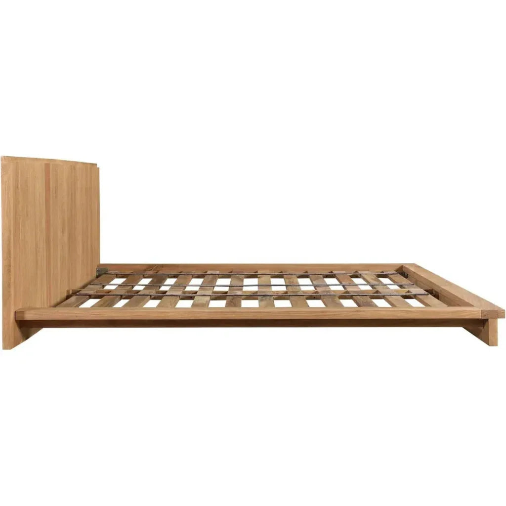 Plank Natural Wood King Bed - LOOMLAN - Moe's Home - Beds