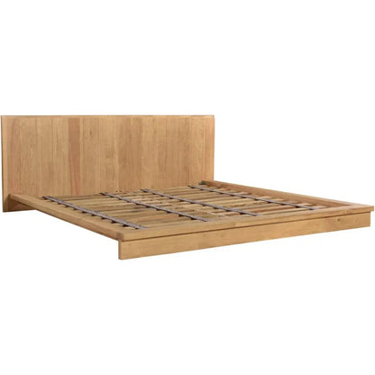 Plank Natural Wood King Bed - LOOMLAN - Moe's Home - Beds