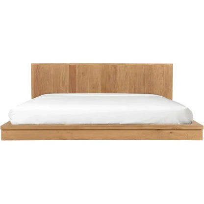 Plank Natural Wood King Bed - LOOMLAN - Moe's Home - Beds
