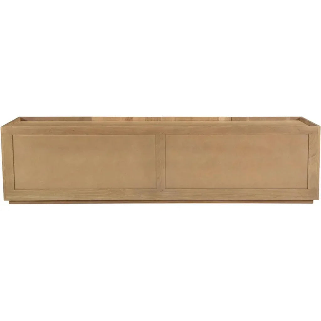 Plank Natural Wood Media Cabinet - LOOMLAN - Moe's Home - TV Stands & Media Centers