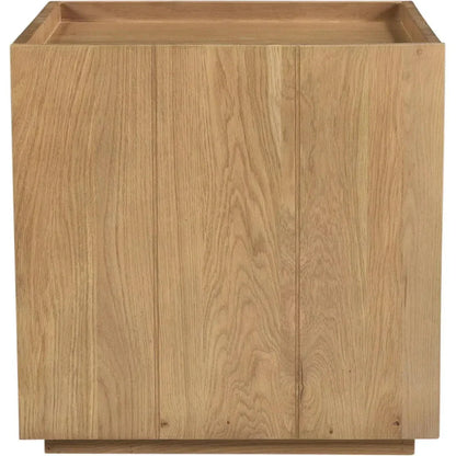 Plank Natural Wood Nightstand - LOOMLAN - Moe's Home - Nightstands