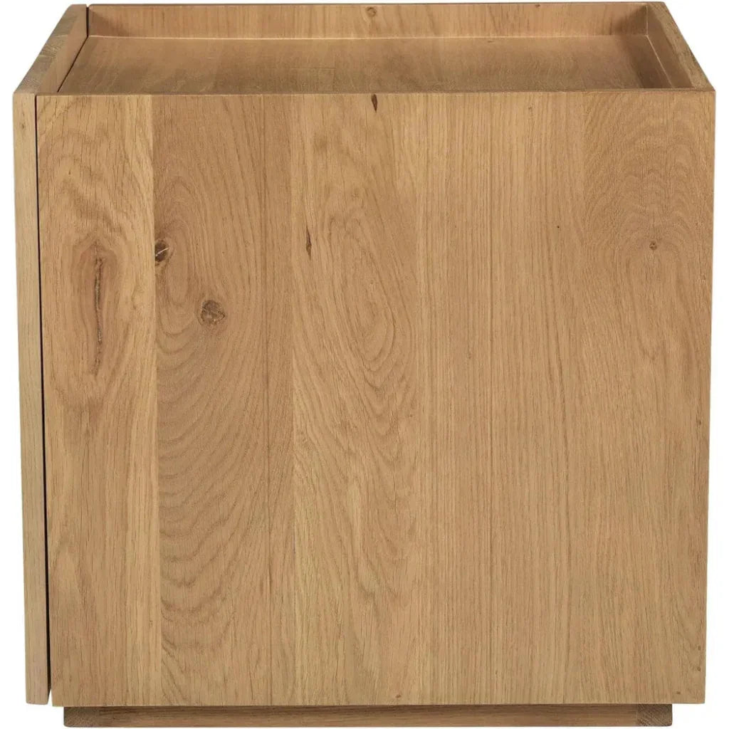 Plank Natural Wood Nightstand - LOOMLAN - Moe's Home - Nightstands