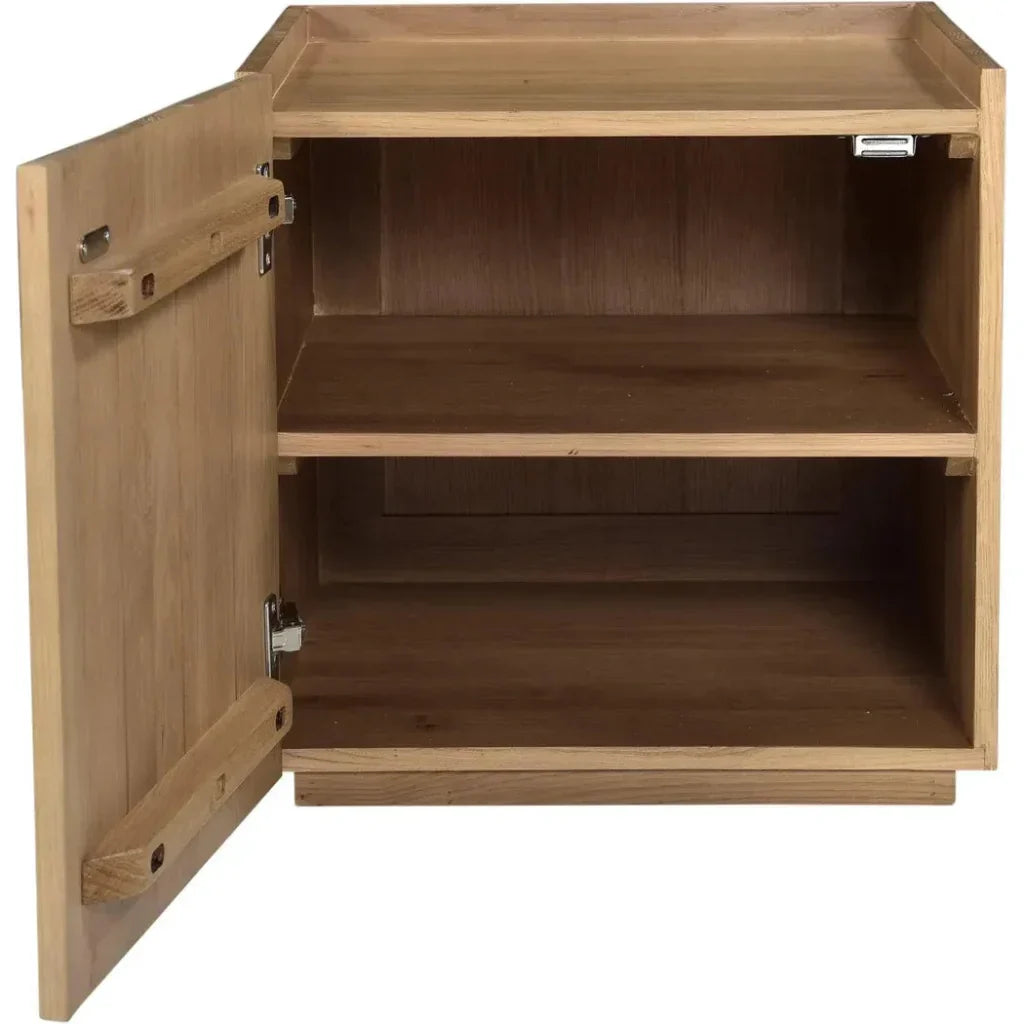 Plank Natural Wood Nightstand - LOOMLAN - Moe's Home - Nightstands