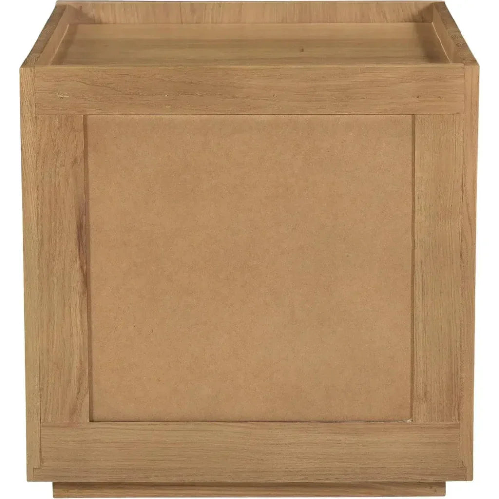 Plank Natural Wood Nightstand - LOOMLAN - Moe's Home - Nightstands