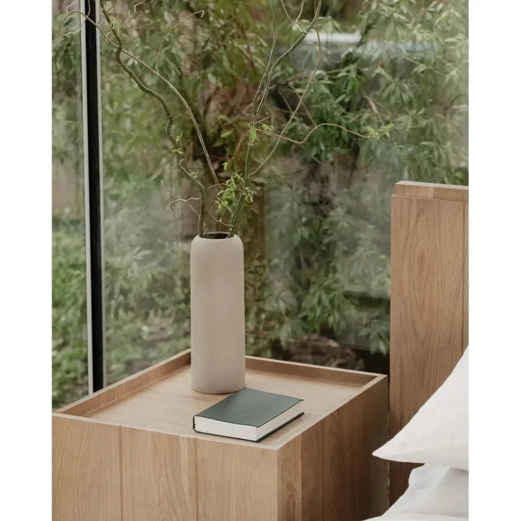 Plank Natural Wood Nightstand - LOOMLAN - Moe's Home - Nightstands