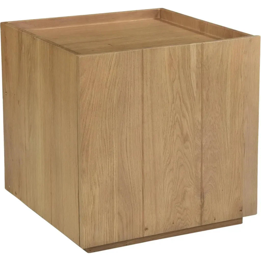 Plank Natural Wood Nightstand - LOOMLAN - Moe's Home - Nightstands