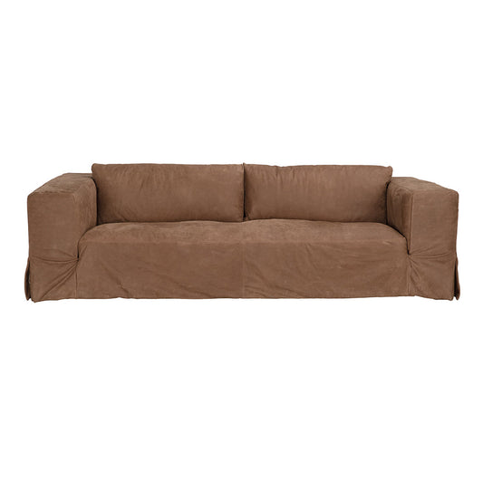 Plato Orris Brown Leather Sofa