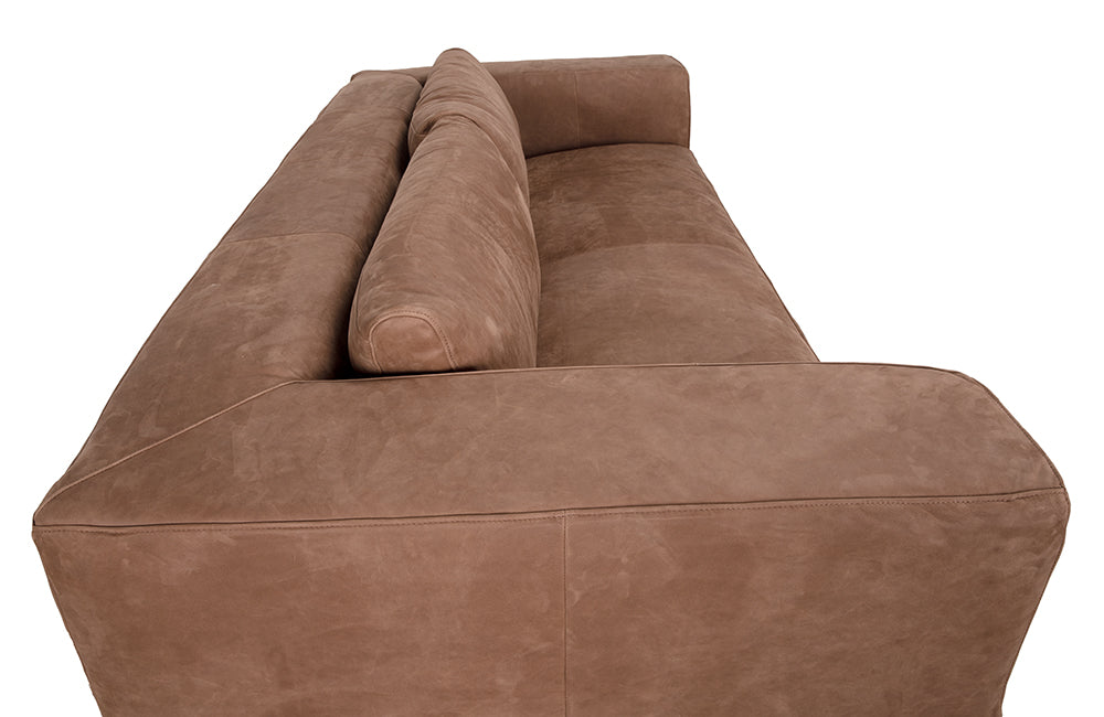 Plato Orris Brown Leather Sofa