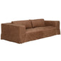 Plato Orris Brown Leather Sofa