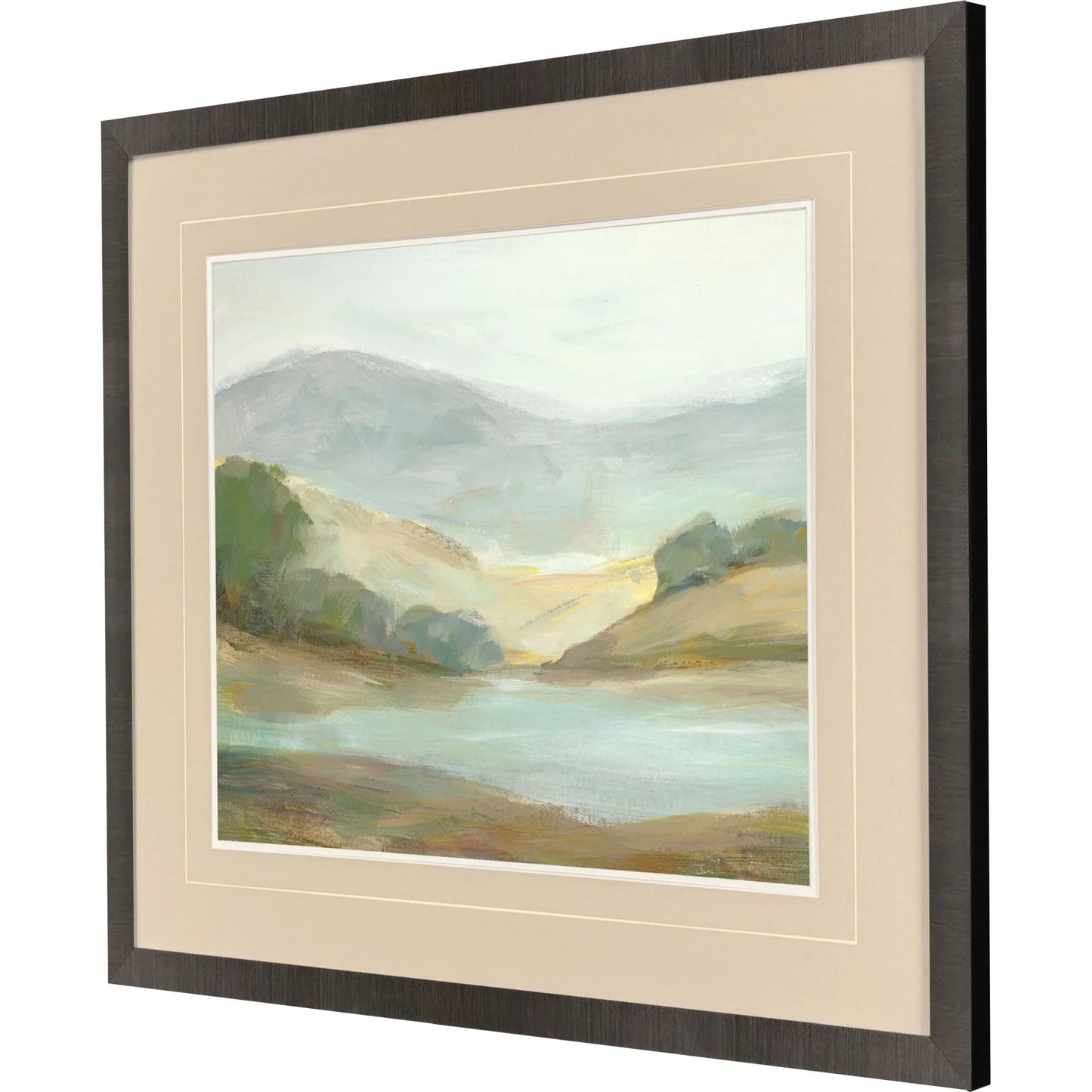 Plein Air Hills III Blue Framed Wall Art