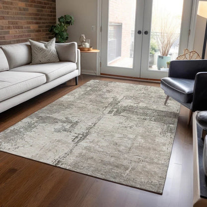 Pliora Ivory Washable Indoor - Outdoor Rug - LOOMLAN - LOOMLAN Rugs - Outdoor Rugs