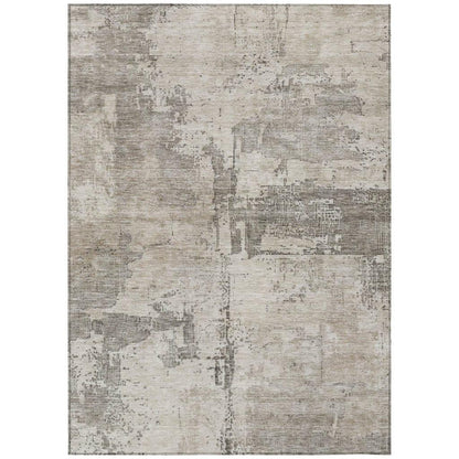Pliora Ivory Washable Indoor - Outdoor Rug - LOOMLAN - LOOMLAN Rugs - Outdoor Rugs