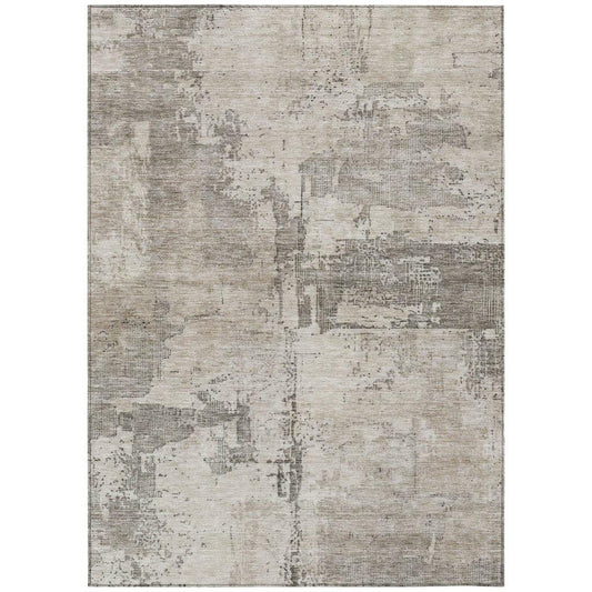 Pliora Ivory Washable Indoor - Outdoor Rug - LOOMLAN - LOOMLAN Rugs - Outdoor Rugs