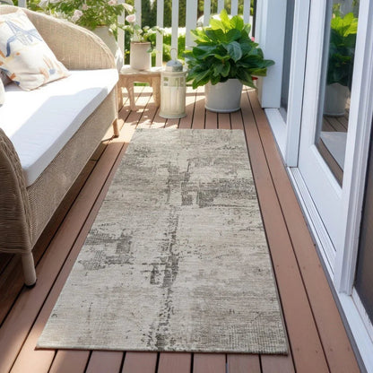 Pliora Ivory Washable Indoor - Outdoor Rug - LOOMLAN - LOOMLAN Rugs - Outdoor Rugs